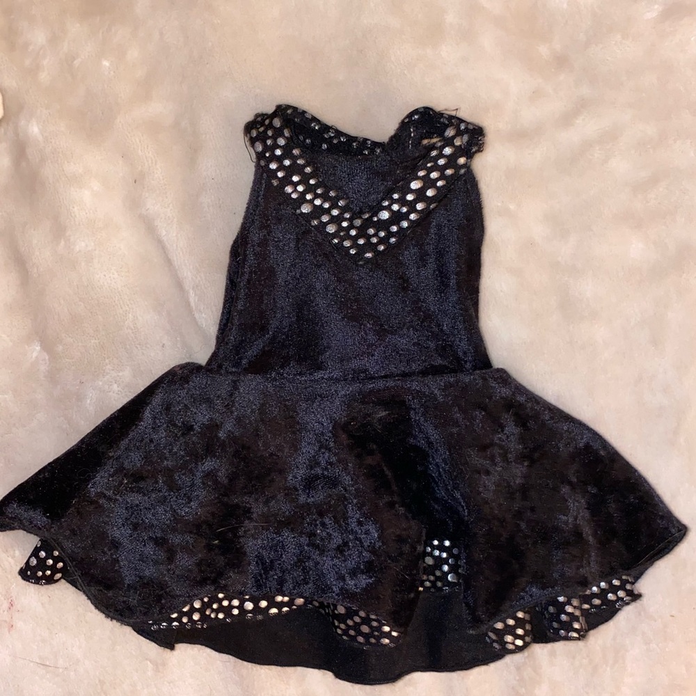American Girl Doll 2010 Black Velvet Midnight Skater Dress